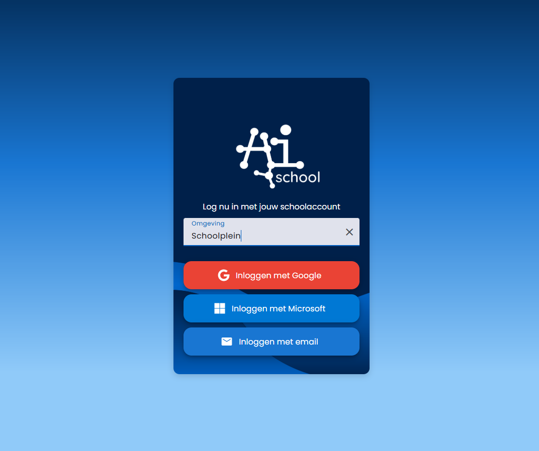 AI School Opciones de Inicio de Sesión