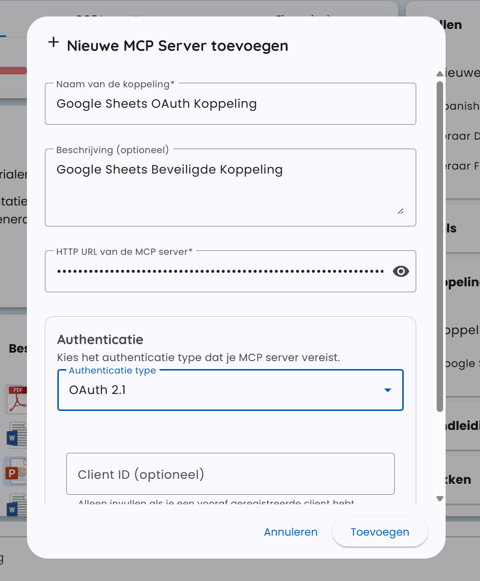 Innstill Server OAuth URL